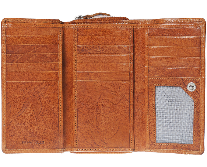 Dámská kožená peněženka SEGALI 1770 tan