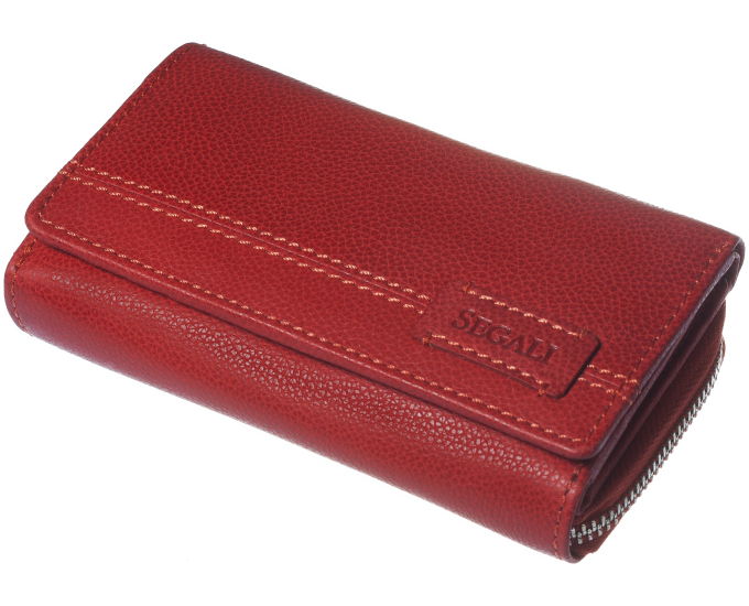 Dámská kožená peněženka SEGALI SG 1770 dakota SLM červená