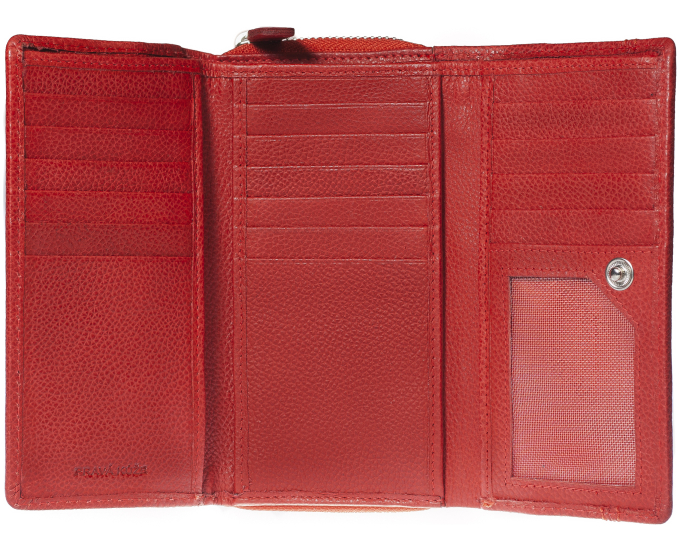 Dámská kožená peněženka SEGALI SG 1770 dakota SLM červená