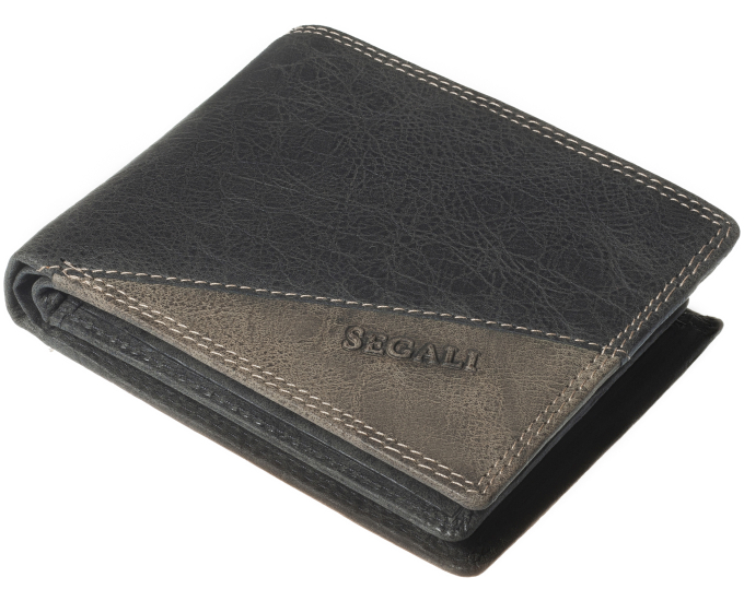 Pánská peněženka kožená SEGALI 1301K lunar černá
