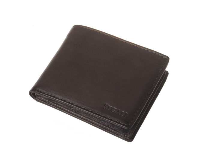 Pánská kožená peněženka SEGALI 81228 tmavě šedá