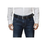 Pánský opasek kožený SEGALI jeans F7/PR černý