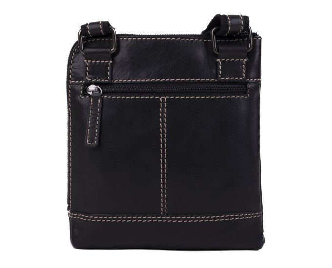 Pánská kožená taška přes rameno SEGALI 25579 černá