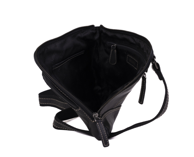 Pánská kožená taška přes rameno SEGALI 25579 černá