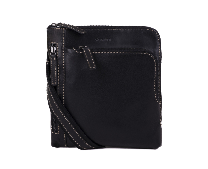 Pánská kožená taška přes rameno SEGALI 25579 černá