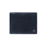 Pánská kožená peněženka SEGALI 907 114 005 C černá/modrá