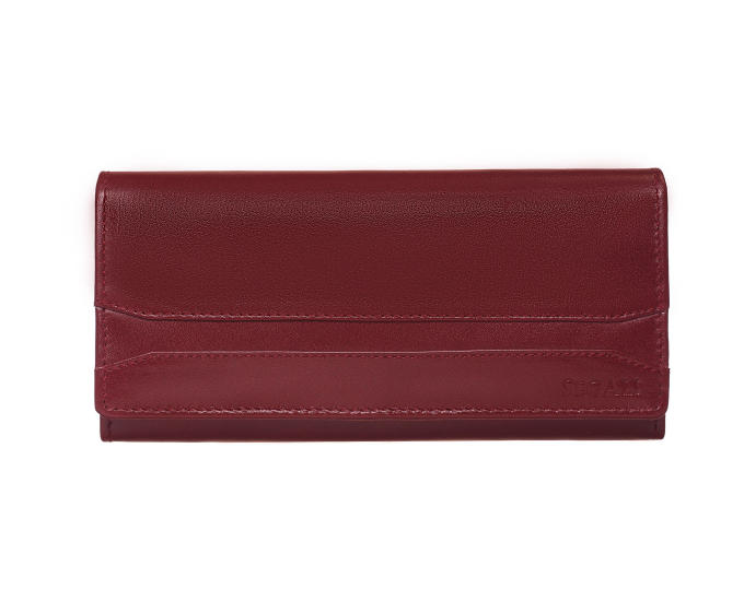 Dámská peněženka kožená SEGALI 2025 A cherry red