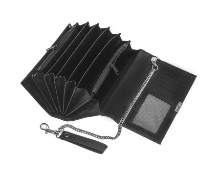 Číšnická peněženka kožená SEGALI 7024 černá