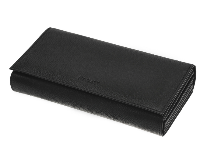 Číšnická peněženka kožená SEGALI 7025 černá