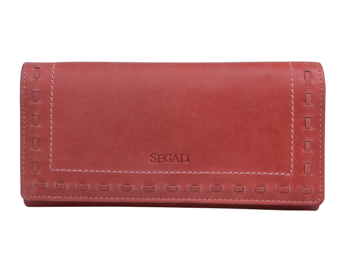 Dámská kožená peněženka SEGALI 7052 červená