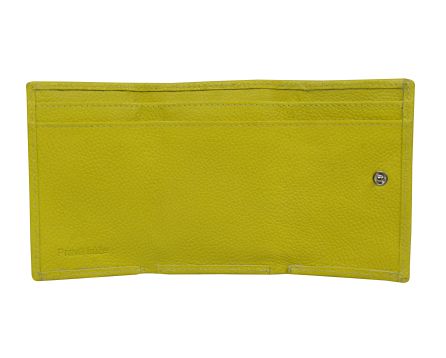Dámská peněženka kožená SEGALI 1756 neon lime
