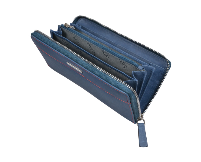 Segali Dámská kožená peněženka SG 7065 modrá
