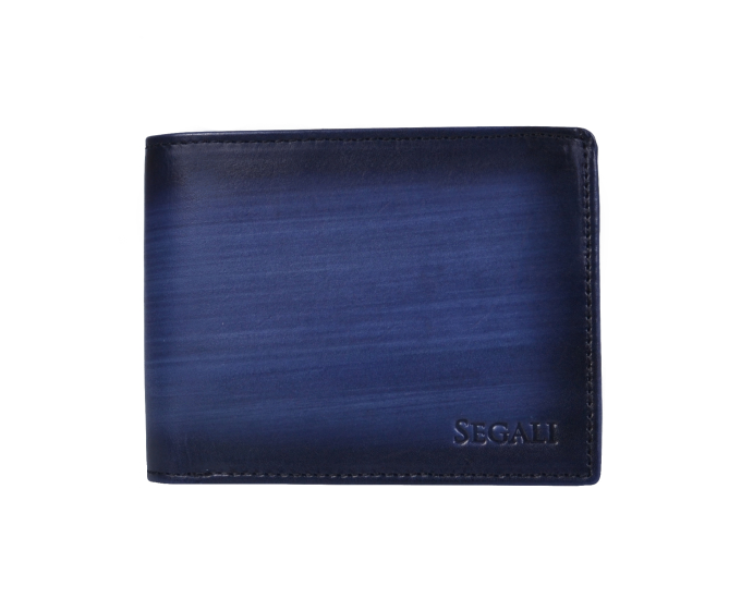 Pánská peněženka kožená SEGALI 929 204 2071 modrá/černá