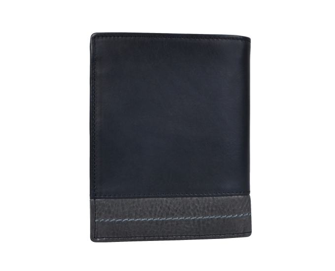Pánská kožená peněženka SEGALI 951 320 2519 černá/šedá