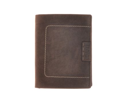 Pánská peněženka SEGALI 50336 hnědá broušená kůže
