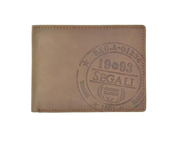 Pánská peněženka kožená SEGALI 614826 A hnědá