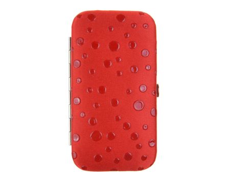 Dámská manikúra SEGALI 230404-036 červená s puntíky