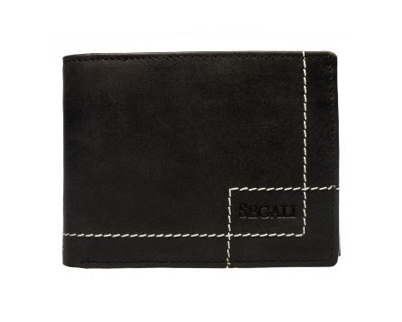 Pánská peněženka kožená SEGALI 02 černá