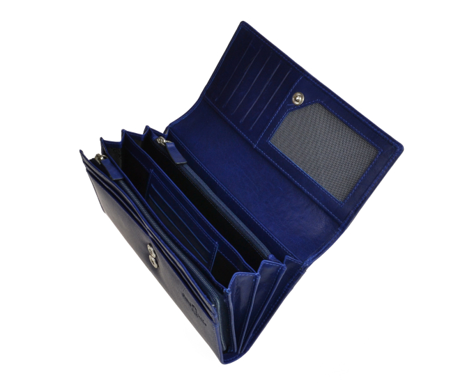 Dámská kožená peněženka SEGALI 28 modrá