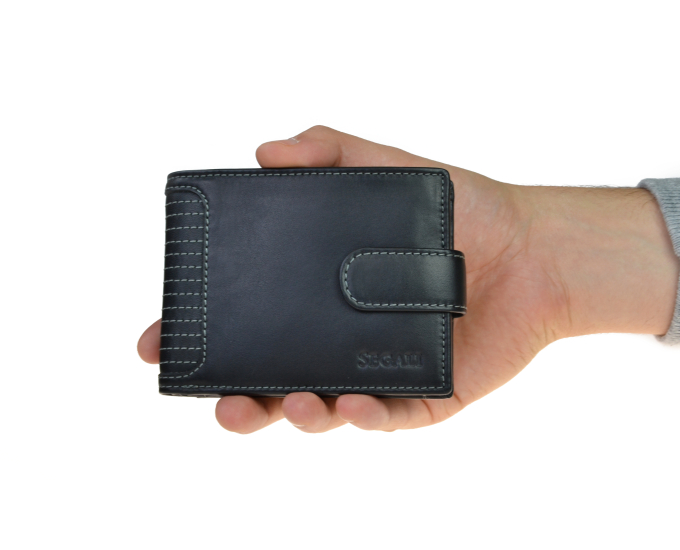 Pánská peněženka kožená SEGALI 572 665 005 C černá
