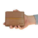 Pánská peněženka kožená SEGALI 720 137 2007 hnědá/koňak