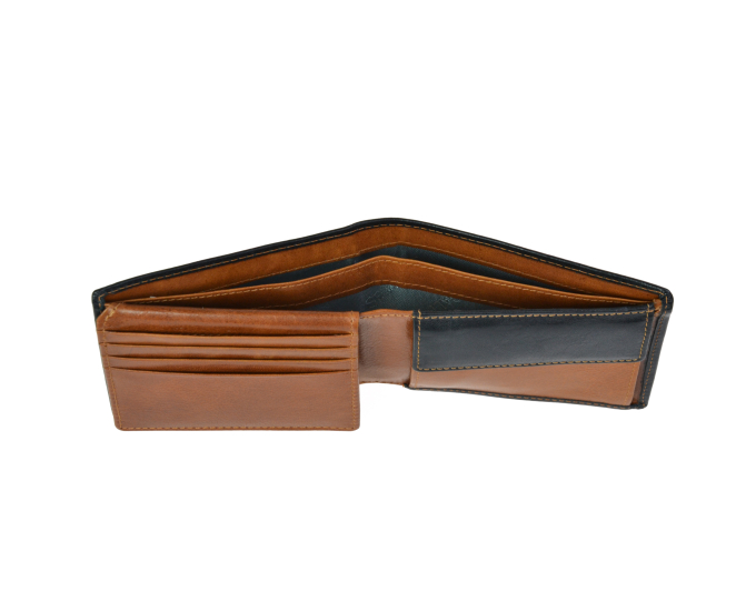 Pánská peněženka kožená SEGALI 907 114 026 černá/koňaková