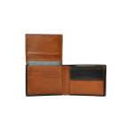 Pánská peněženka kožená SEGALI 907 114 026 černá/koňaková