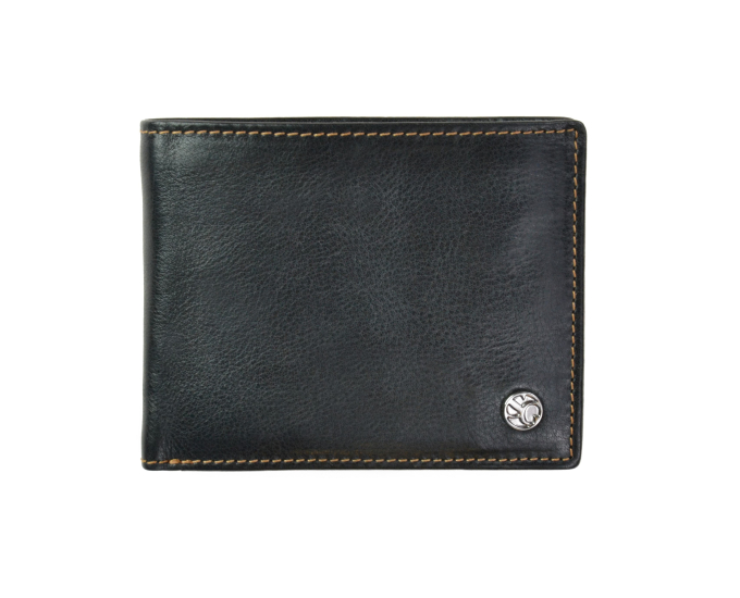 Pánská kožená peněženka SEGALI 907 114 026 černá/koňaková