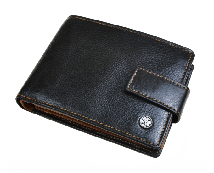 Pánská kožená peněženka SEGALI 907 114 2007C černá/koňaková