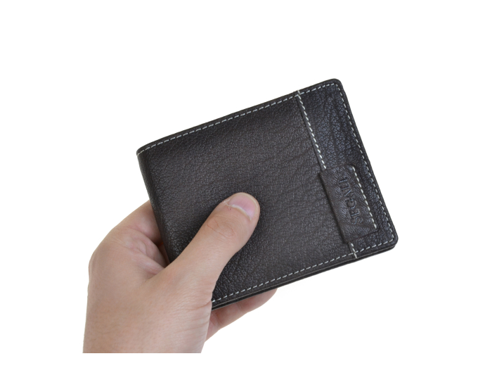 Pánská kožená peněženka SEGALI 7119 tmavě hnědá