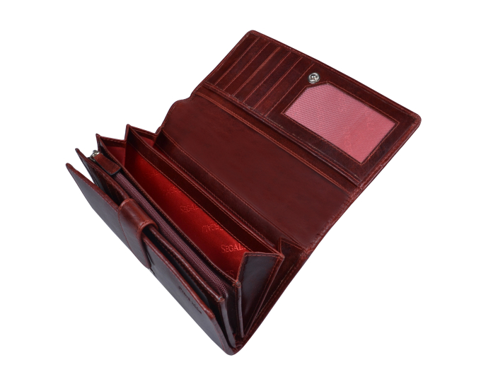 Dámská peněženka kožená SEGALI 7055 červená