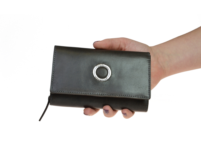 Dámská kožená peněženka SEGALI 720 116 704 šedá