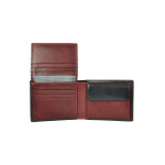 Pánská kožená peněženka SEGALI 907 114 026 černá/červená