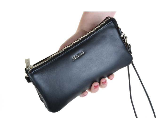 Dámská kabelka kožená SEGALI 8003 černá