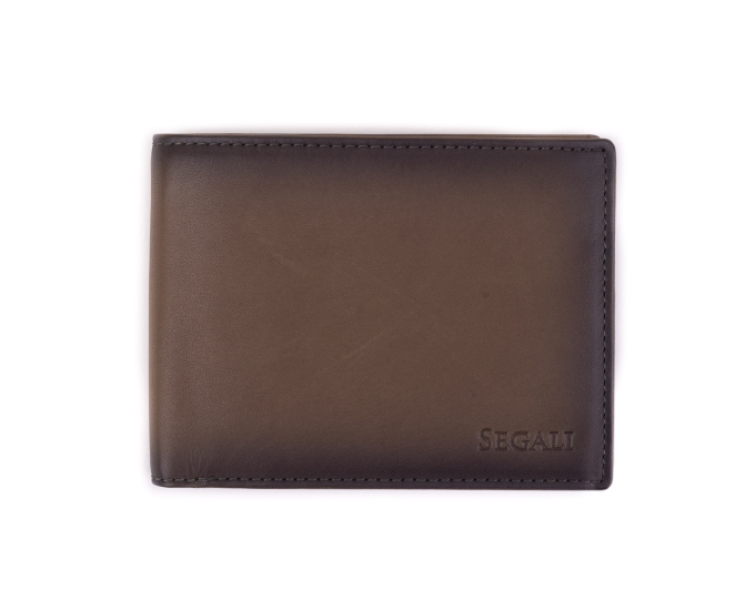Pánská kožená peněženka SEGALI 938 83 030 šedá