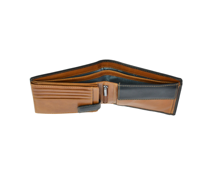 Pánská peněženka kožená SEGALI 907 114 2007 černá/koňak