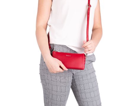 Dámská kabelka kožená SEGALI 8003 červená