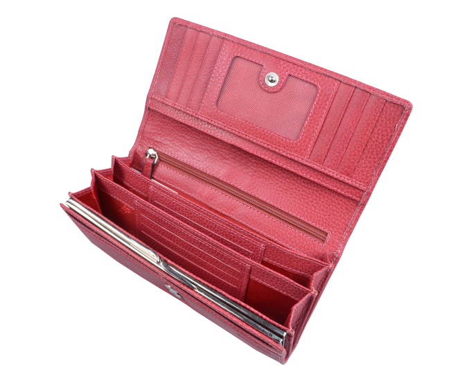 Dámská kožená peněženka SEGALI 7075 carmine