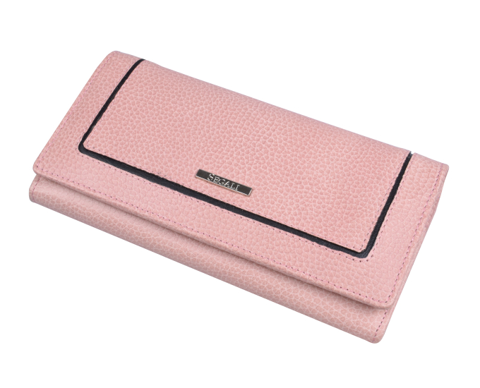 Dámská kožená peněženka SEGALI 7075 baby pink