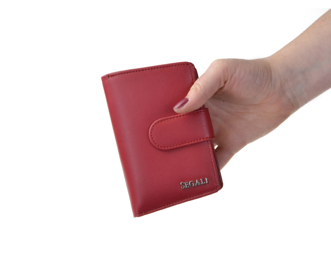 Dámská kožená peněženka SEGALI 50313102 červená