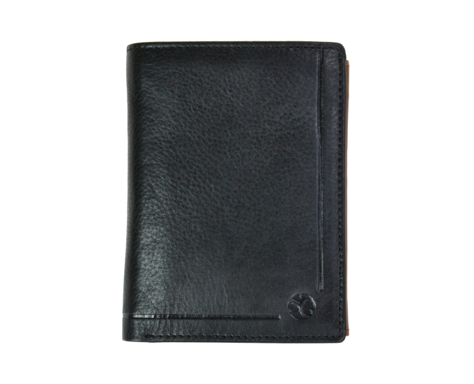 Pánská kožená peněženka SEGALI 101 A černá/koňak