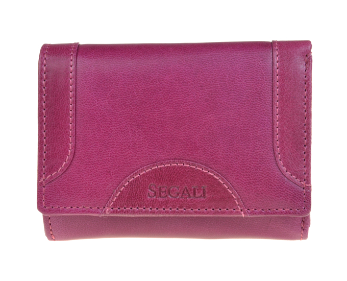 Dámská kožená peněženka SEGALI 7196 B fucsia