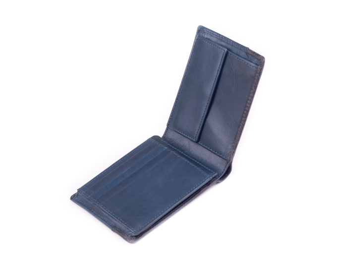 Pánská kožená peněženka SEGALI 951 320 005 WL modrá/modrá