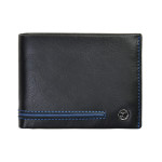 Pánská kožená peněženka SEGALI 753 115 026 černá/modrá