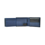 Pánská peněženka kožená SEGALI 753 115 2007 černá/modrá
