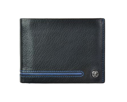 Pánská peněženka kožená SEGALI 753 115 2007 černá/modrá