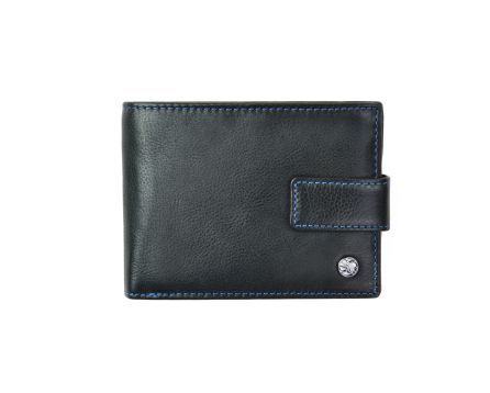 Pánská peněženka kožená SEGALI 907 114 2007 C černá/modrá