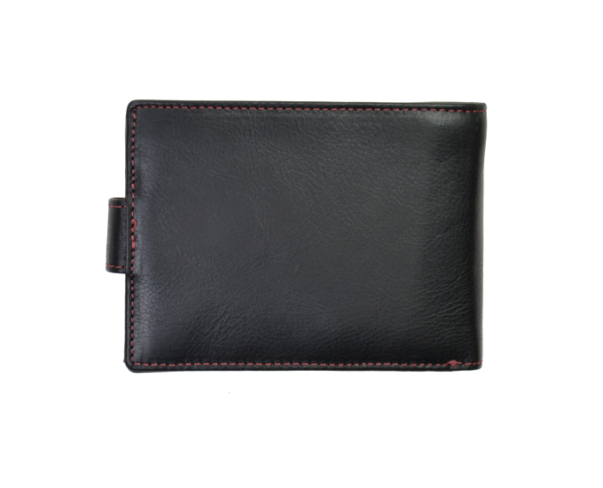 Pánská kožená peněženka SEGALI 907 114 2007 C černá/červená