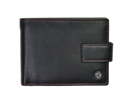 Pánská peněženka kožená SEGALI 907 114 2007 C černá/červená