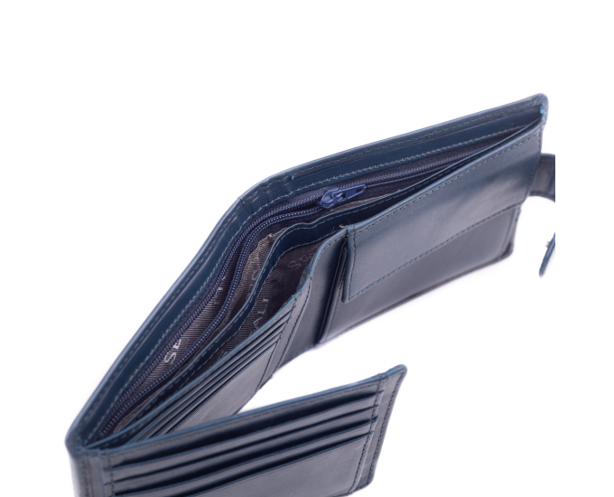 Pánská kožená peněženka SEGALI 951 320 005 l modrá